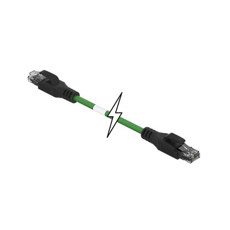 MOLEX ENET MMJ RJ45/RJ45 .5M 1201080207